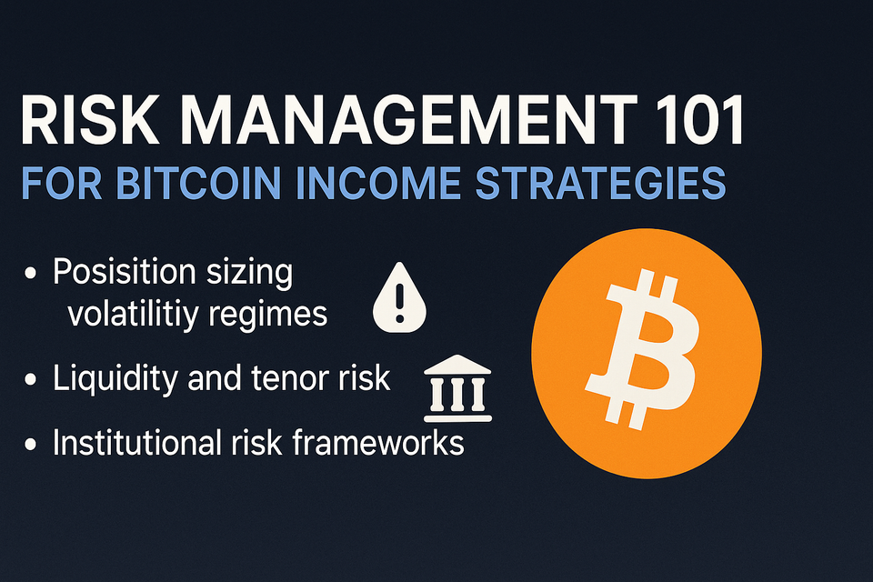 Risk Management 101 for Bitcoin Income Strategies