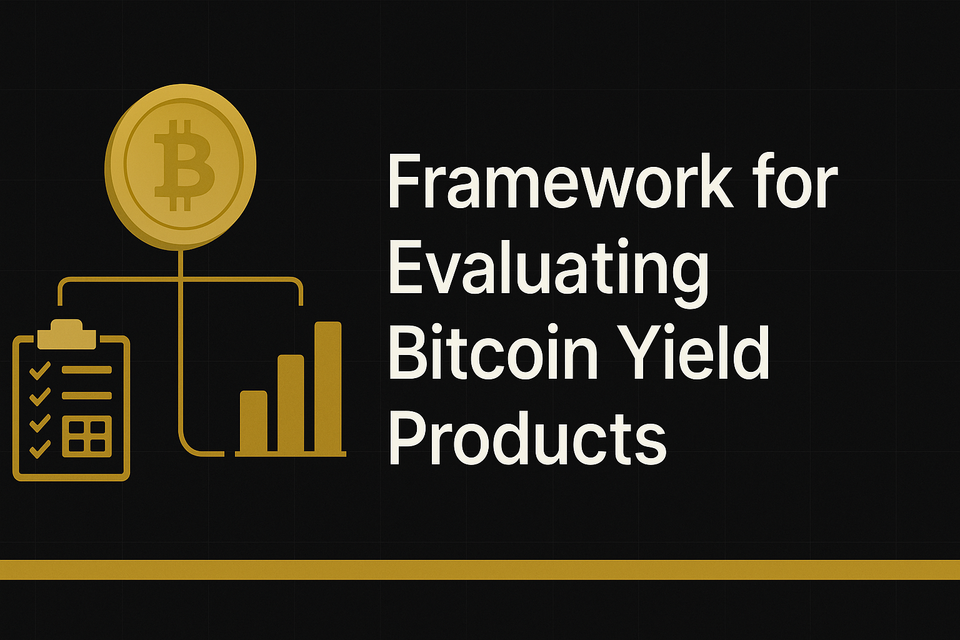 Framework for Evaluating Bitcoin Yield Products